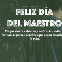 FELIZ DIA DEL MAESTRO